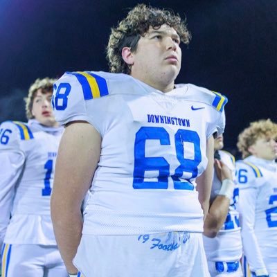 Downingtown West ‘25 | OL | 6’3 280| 3.73 GPA | National Honors Society |Cell 4847871833