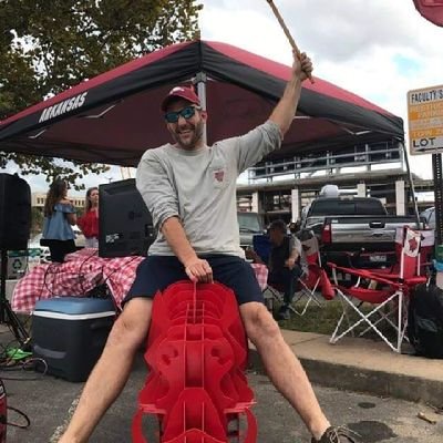Local  Fayetteville Arkansas entrepreneur who lives for Hog Fall Football and lot 44 tailgating