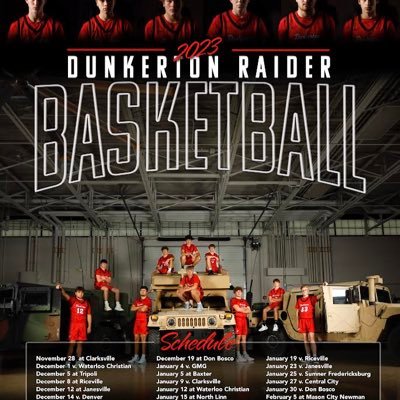 Dunkerton HS Boys Bball. 1933 & 2004 State Champs 2014 State Runner-Ups 2023 State Qualifiers Recently- '17, '18, '19, '21, '22, '23 IA Star North Champions