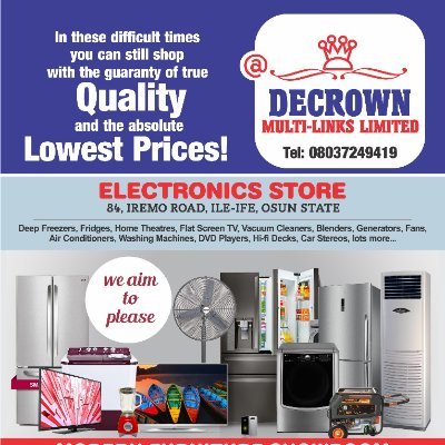 For your quality, durable and satisfying electronics and home appliances, we are just one DM/call away.
Call: +2348037241419