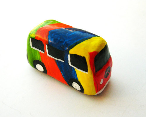 Sketches and little clay miniatures of vehicles, cars, airplanes, trains, boats, rockets and anything that ride, fly and swim with ultrasonic speed!