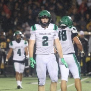 Thousand Oaks | Football | LB/TE | Track | 2024 | 6'2 | 220 lbs | 4.72 GPA | Team Captain | Canyon League Defensive Lineman of the Year |