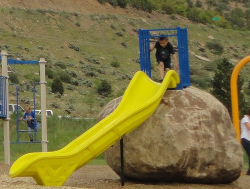 Rock-op Climbing Boulders and Playgrounds designs and installs natural sandstone boulder playgrounds. Kids are loving these natural playgrounds