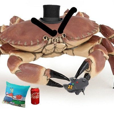 I am a crab on the Information Super Highway.  Sometimes I post crab memes and stream on Twitch.  Reject monke, progress to crab

Contact-boomercrab03@gmail.com