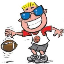 The buzz-cut blond-haired Caucasian boy always in dark glasses from Sports Illustrated for Kids