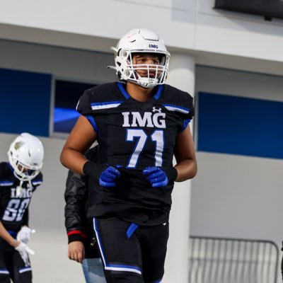 IMG Academy|OT/DL| 2027| 3.8 GPA| Adidas Freshman All American|6’4 245| HC:Kyle Brey @Coachkylebrey|hannonsteven@cloud.com|