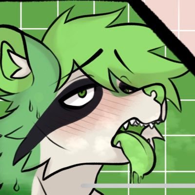 knotfrun's profile picture. 21 | green lewd raccoon I he/him | @frunder's AD |