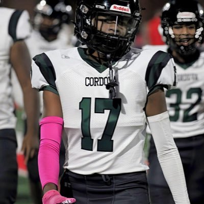 5’10 165. WR/DB/OLB Cordova High💚🖤. C/O 2024. 1️⃣7️⃣