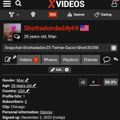 #ContentCreater 
#PornHub #Xnxx #Xvideos- Shottadondaddy69 Snapchat-Shottadadon23
#Pisces
#MichiganMade
Reside in Illinois