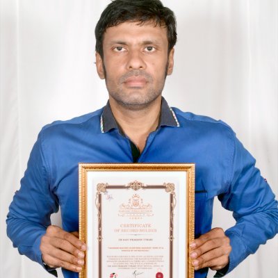 appreciated by Guinness world Records, 3 world records, columnist, known as the king of puns. Book editor, Teacher,winner of Indian Record and Asian Record,