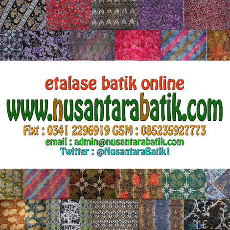 Etalase Batik Online, tempat memajang hasil kerajinan Batik seluruh Indonesia, dari bahan, kain, pakaian, accecoris ∂ªŋ segala produk turunan Batik.