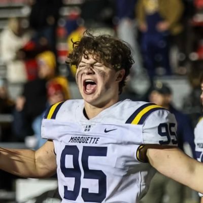 | 2024 | DL #95| 6'2 250lbs| 3.9 GPA NHS| | 2x ALL REGION | 2x ALL CONFERENCE | Student Body President |262-391-2629 | Marquette University High School