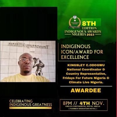 Nigeria-Born Climate Justice Activist.
FFF & CLIVE NIGERIA National Coordinator & Country Representative.
XR Lagos Coordinator.
E-mail: odogwukingsley@yahoo.com