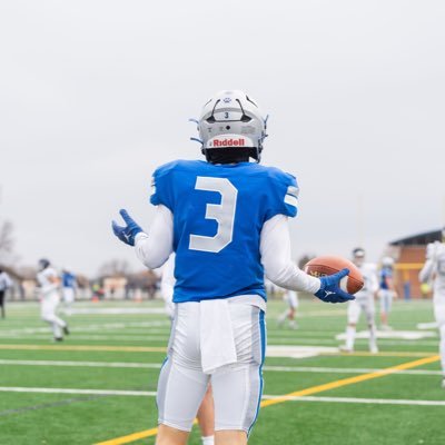 | Football ATH (All State) #4 WR in MN | 6’0 175lbs | 4.5 40 yd | Owatonna High School MN 5A | C/O 2025 | 3.97 GPA | 507-271-2239 |