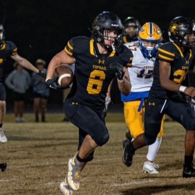 | 🌟Topsail High School | | 2025 | | GPA 4.125| | 6’1 210lbs | | OLB/TE | LHP/OF | John 3:30 | 1st Team All Area | 1x All Conference |  ||Contact 910-530-2160