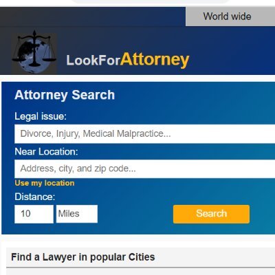 Need legal help? Find local lawyers near you. Search by legal issue, location, and distance.