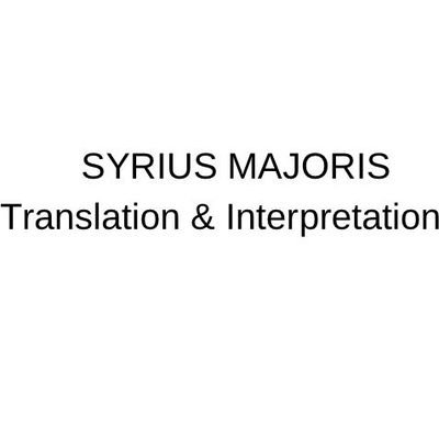 SYRIUS MAJORIS Translations
We provide top quality Services.
#Translation &  #Interpretation
English| French 
+221776756564