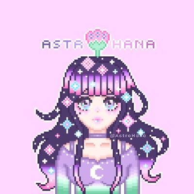 Hey there! I'm AstroHana and I'm a pixel artist✨ You can order digital prints at my shop, just click the link on my bio 💖