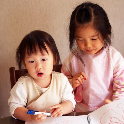 愛夫と愛する子ども達3人と。