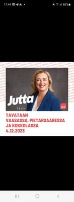 VOTE FOR JUTTA URPILAINEN FOR 2024 PRESIDENTIAL  ELECTION