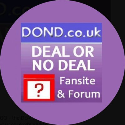 Twitter profile for https://t.co/7FzuEVmoYF - the DEAL OR NO DEAL forum.