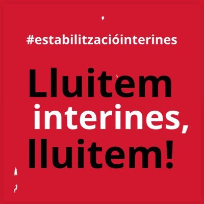 Grup format per interines del dept. Educació aprovades sense plaça. Volem #estabilitzacióinterines i un canvi en el model d’oposicions. Uneix-te a la lluita‼️
