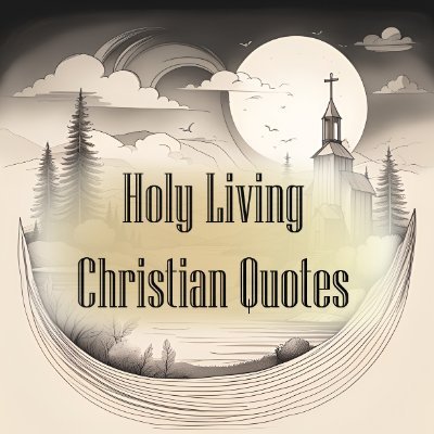 Holy Living Christian Quotes to live and grow closer to God. To take up our crosses and follow Jesus the Christ. Saved by grace through faith for good works.