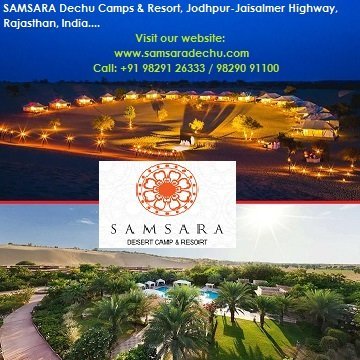 A 36 acres including Resort & Camps on Jodhpur-Jaisalmer Highway, Rajasthan, India with 32Royal Villa Rooms along with 24Luxury Tents on Sandy 