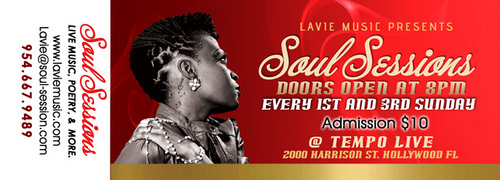 SoulSessionsFL's profile picture. Soul Sessions is a place where you can have a great Session for your Soul (mind, will and emotions) through live music, poetry you can be inspired & entertained