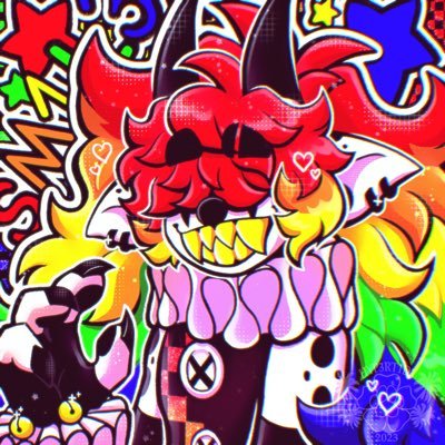 🎪✩Zack/Smiles✩🎪 || Clown/He/It/Plur/Squeak/Bite🏳️‍⚧️ || I dont post art here anymore, just retweet || ♡@R1PCH41N_FR3NZY♡@HYP3RT1D3♡SANCTUARY♡