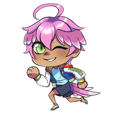 . 21yrs rainbow roadrunner boy. Chibi made by @LarityVT  Twitch Affiliate Autism/adhd/aromatic bird Art: #Illustroad Livetag: #Roadlive #VtubersEN #Vtuber