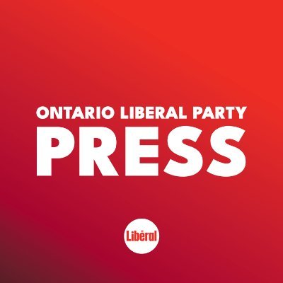 The Official Account for the Ontario Liberal Party Press Office.