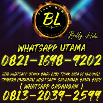 SELAMAT DATANG DI KELUARGA BESAR  BILLY HOKI
100% GRATIS | TANPA MAHAR | SENANG BISA MEMBANTU
( WA 1 ) : https://t.co/0bToYL8kpU |  (WA 2 ) : 0813-2039-2599