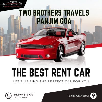 Two Brothers Travels in Panjim, Goa, stands as your premier choice for car rental services. With a commitment to excellence.