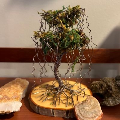 an artist that works in different mediums, painting, wire art, wire jewelry and bath and body products. Things that bring happiness😁