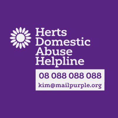 Herts Domestic Abuse Helpline provides a confidential free support & signposting service with expert local advice for all. Call 08 088 088 088.
