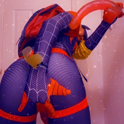 The Web Slinger. Best of both worlds: This Spidey’s- Verse🍑+🍆=🕸💦