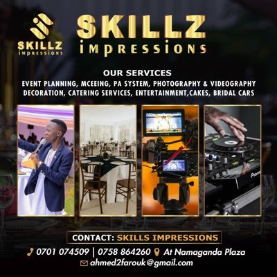 Skillz Impressions is an events company dealing in Events Planning and management, Mceeing, Decoration, usher and many more