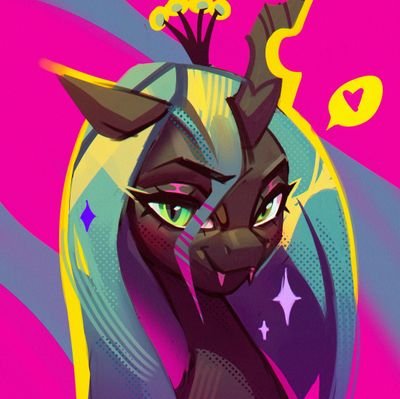 👑 Queen of The Changelings and one of the most dangerous beings in Equestria 👑

💚 🔞 and Mistress of Lewddom Rp/Erp friendly DM open 24/7 💚