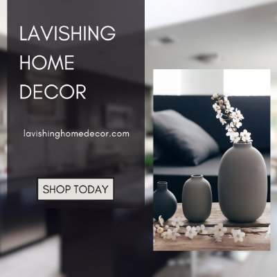 Elevate your home's ambiance with Lavishing Home Decor's exquisite collection.