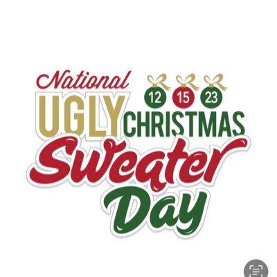 One day. One nation. Millions of ugly Christmas sweaters. Let's do this! 12/15/23