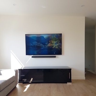 We offer same day or next day TV wall mounting service.