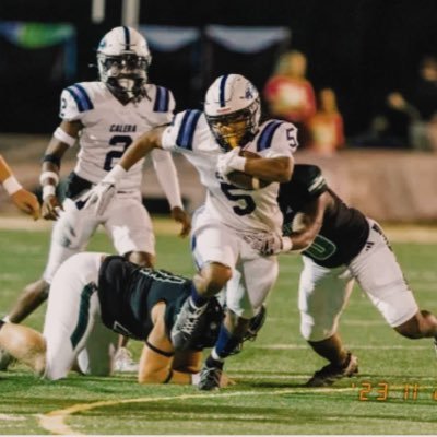 •RB @Calera High School •HC @ScottRials14 •dual sport athlete🏈⚾️•Class 2025 •5’9 195lbs •3.7 gpa •email:malcolmd990@gmail.com