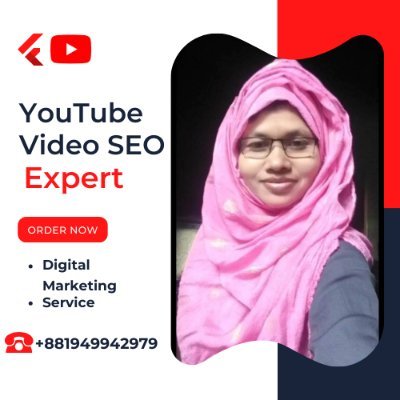 I'm a Digital Marketer &  YouTube Video SEO Expert
#facebookpromotion #b2bleads #facebookbusinesspage #youtubeseoexpert #SEO #marketing