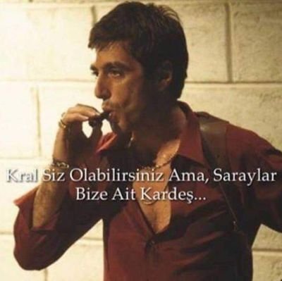 kral siz olabilirsiniz ama, saraylar bize ait kardeş...