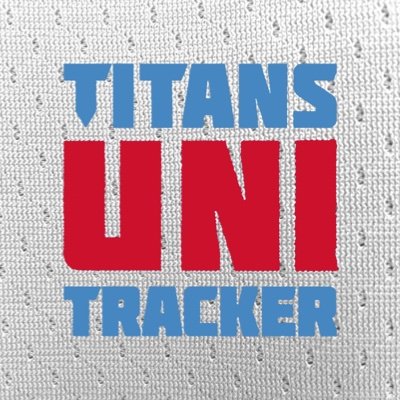 Faithfully tracking uni combinations, news, notes and all things related to the uniforms of the NFL's Tennessee Titans.