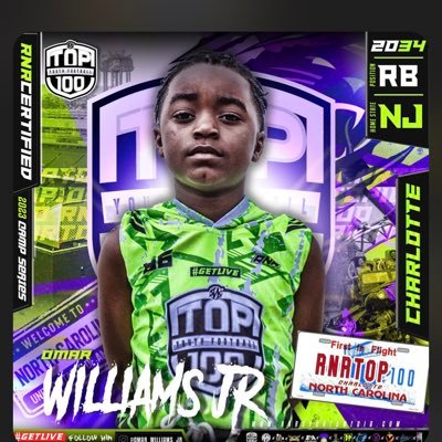 Student|Athlete C/O 34 | QB,RB,DB | 8years old | IG:@omar_williams_jr Track&Field- Football ELIZABETH,NJ  email:omarw7867@gmail.com