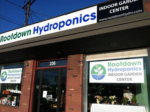 We sell anything you need to start your indoor garden: all kinds of lights, ballasts, bulbs, nutrients, fans, pumps, pots of all sizes, plants and seeds!