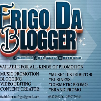 Dm me for Business
Follow me on IG: FrigoDaBlogger
FB: @WarriorFrigo
YouTube: @FrigoDaBlogge
Tiktok :@FrigoDaBlogger
#Blogger #Content Creator #Music Promotor