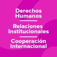 Secretaría de DDHH, Rel Institucionales y Coop Int (@ddhh_ri_ci) 's Twitter Profile Photo Secretaría de DDHH, Rel Institucionales y Coop Int (@ddhh_ri_ci) 's Twitter Profile Photo
